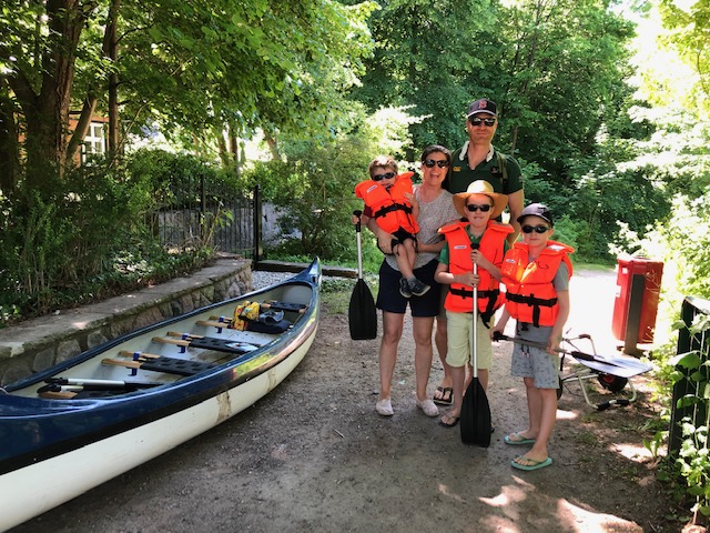 Familienausflug mit der Familie am Alsterlauf